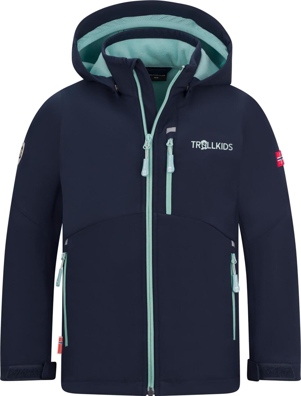 

Куртка Trollkids Balestrand softshell jacket blue aqua 140
