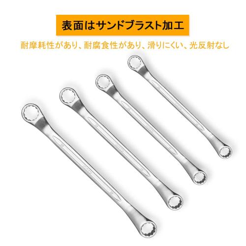 INGCO Open End Wrench Set, 8 Pieces, 6-22mm, Cr-V Material, HKSPA3088, for Automotive Assembly and Repair