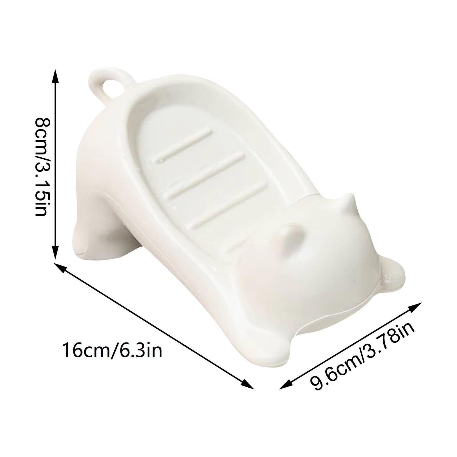 Cat Turtle Shape Soap Box Soap Dish Drainable Storage Holder Soap Container Storage Dish Household Bathroom Accessories
