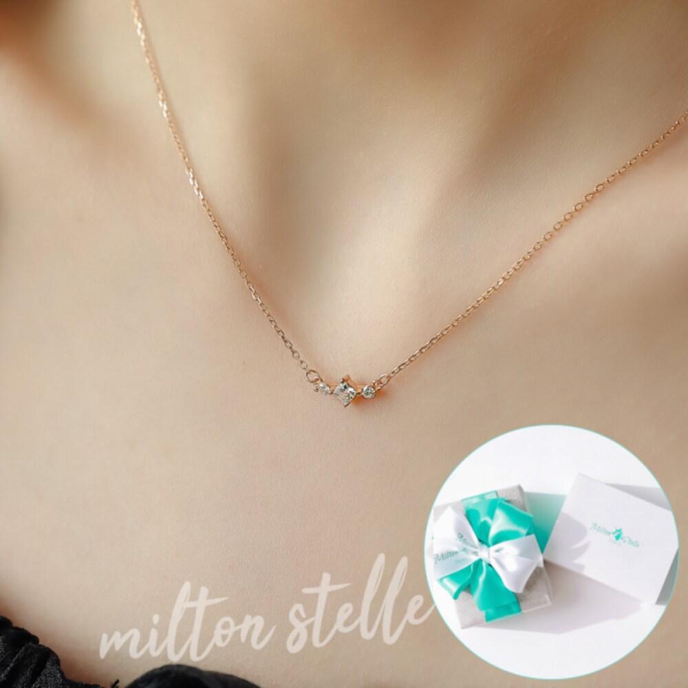 [92.5 Silver/Tutto Di Me] La Meraviglia 925 Silver Necklace+Handmade+