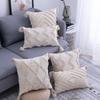 45x45cm/30x50cm Beige Handmade Sofa Pillow Case Cover for Living Room Bed Home Decoration Tassels Decorative Cushion Cover