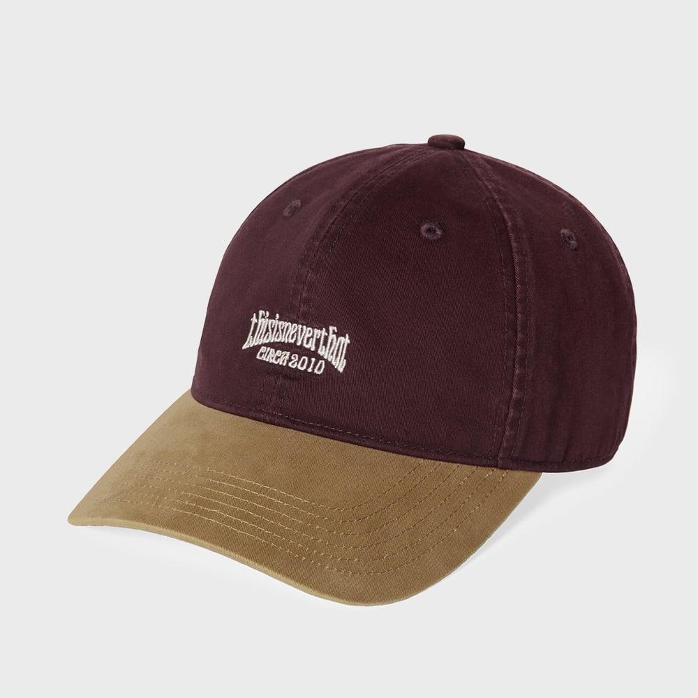 ThIs Is Never That Small Rs Logo Cap Burgundy Beige F