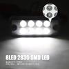 X-STYLE Side Markers, LED, 12 V, 24 V, White, Truck Marker Lamp, 8 Rungs,