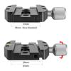 Camera Tripod Mount Adapter Aluminum Alloy 3/8 1/4 Screw Hole Quick Release Plate Clamp Base for DSLR Monopod Ballhead