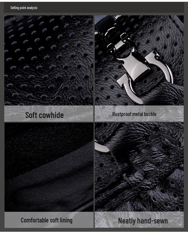 Ανδρικά Μοκασίνια Slip-on από Γνήσιο Δέρμα - Ανοιξιάτικα Casual Ευέλικτα Παπούτσια Οδήγησης