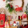 Wooden Santa Claus Sleigh Hangings Ornaments For Christmas Celebration Decor