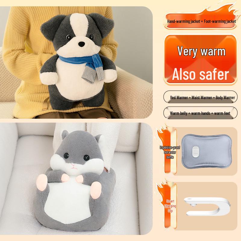 Electric Explosion-Proof Hot Water Bottle: Hand and Foot Warmer for Girls' Bed