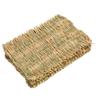 5PCS Rabbit Grass Mat 4 Season Universal Warm Grass Woven Bed Mat Bunny Bedding Nest for Guinea Pig Parrot Hamster Rat