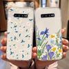 For Samsung Galaxy S9 Plus S9 S10 4G S10e S10 A10 A11 M11 A20 A30 M10A A20e A40 A21S Flowers Plants Clear Daisy Silicone Cover