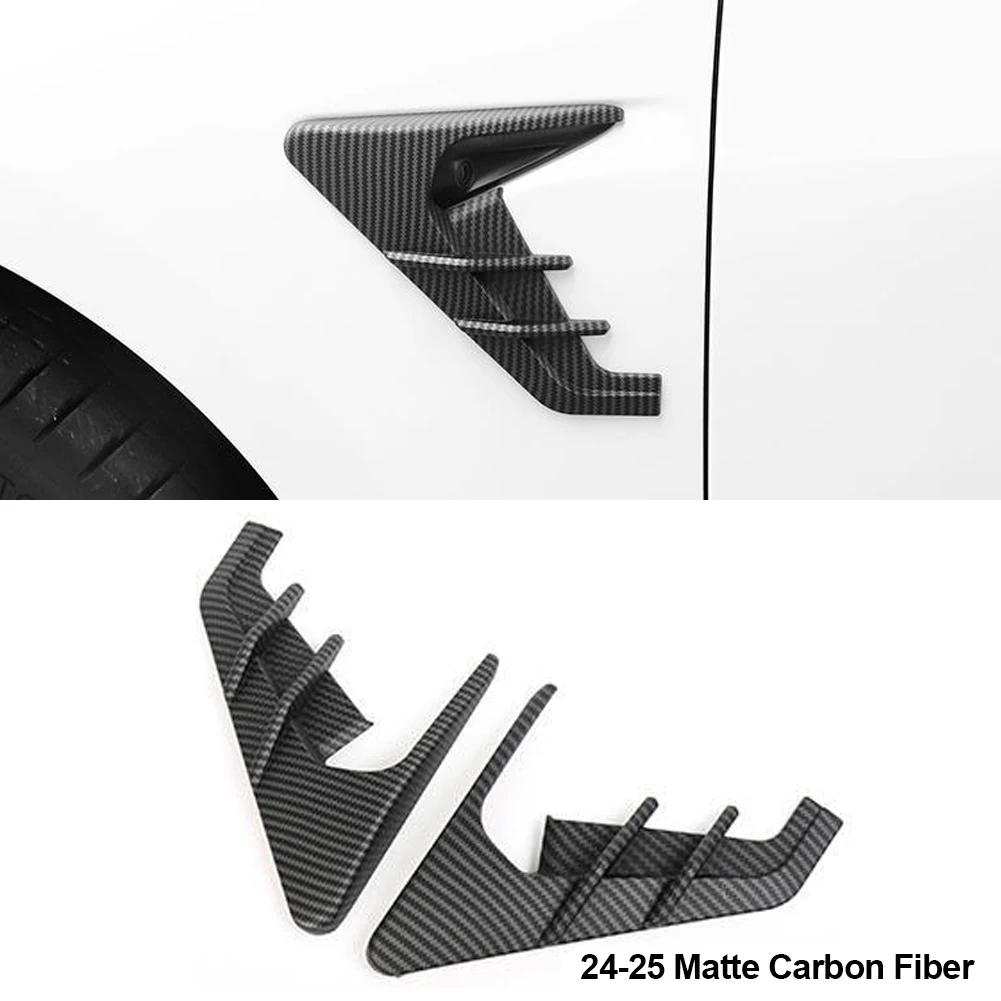 2Pcs Car Side Camera Protection Covers Kit Decoration Sticker Car Modification Accessories for Tesla Model 3 Moel Y -2025