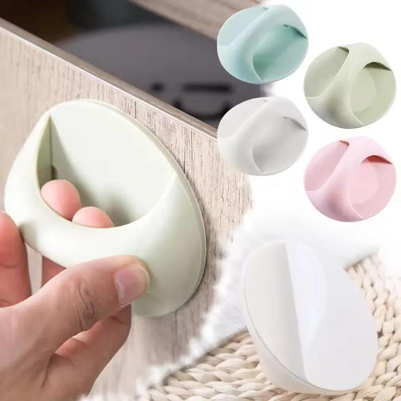 Self-Adhesive Auxiliary Door Handle Easy Grip Pull Handle for Drawers Cabinets Glass Windows Sliding Doors No Drilling Needed
