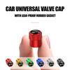 For Skoda FaGI94Pcs Car Styling Aluminum Metal Car Wheel Tire Air Valve Caps For Skoda Octavia Rapid Fabia A7 Superb KAMIQ Roomster VRS Cover