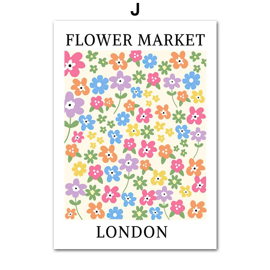 

Pink Matisse Flower Market Bauhaus Cocktail Abstract Gallery Wall Art Canvas Painting Poster Print Picture For Living Room Decor 30X40 cm No Framed