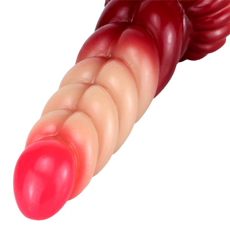 Gradient Color Twist Shape Female Anal Plug Anal Dilator Female Imitation Phallus Adult Sex Toys