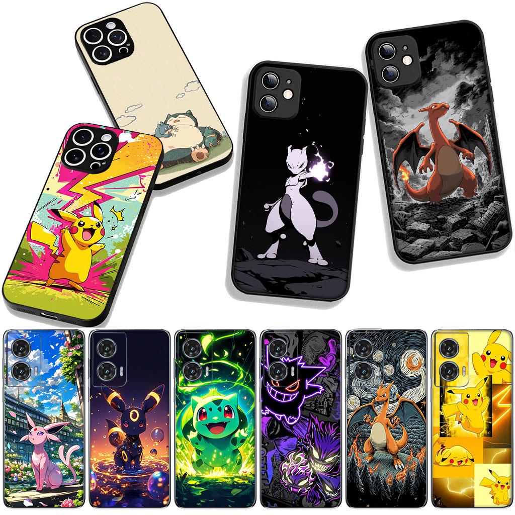 P-Pokemons Charmander P-Pikachus Mewtwo Cover for Apple iPhone 17 16 11 Pro XS Max XR 6 7 8 Plus 16E SE 2020 Air 5 SE2 Case