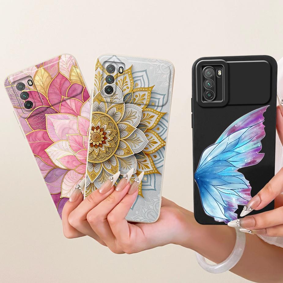 For Xiaomi Poco M3 Case PocoM3 Pro Cool Owl Dragon Painted Cover Soft TPU Matte Phone Case For Xiaomi Poco M3 Pro 5G Fundas Bags