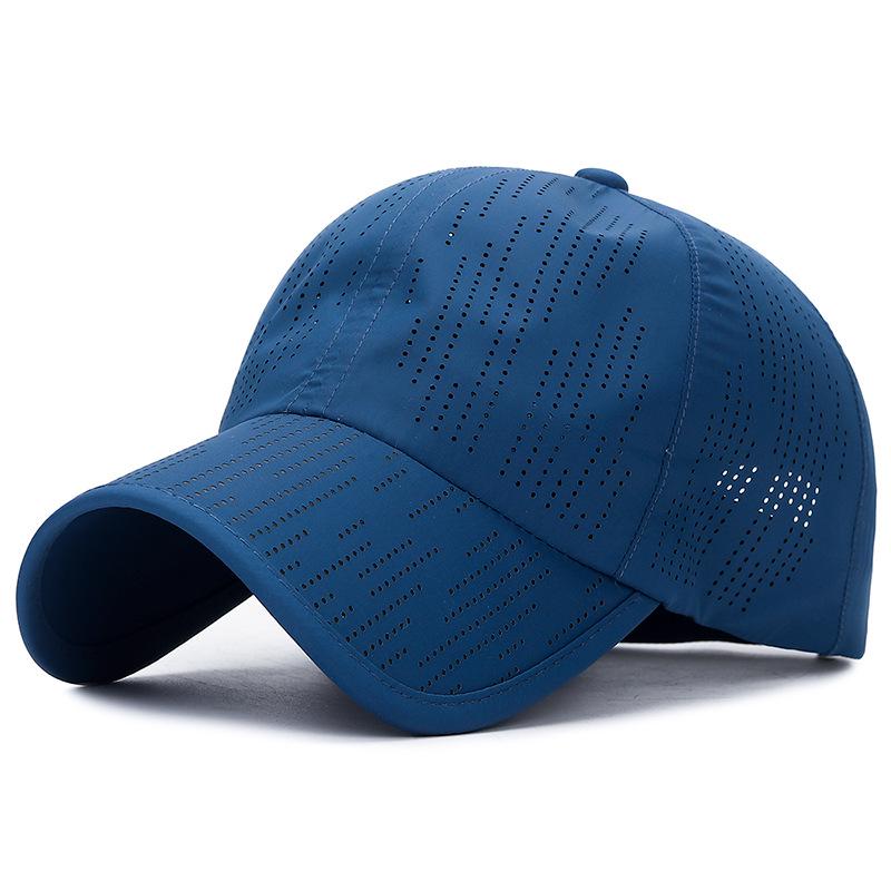 Summer rules Laser punching quick-drying hat Men's and women's travel breathable sun hat Outdoor sports hat