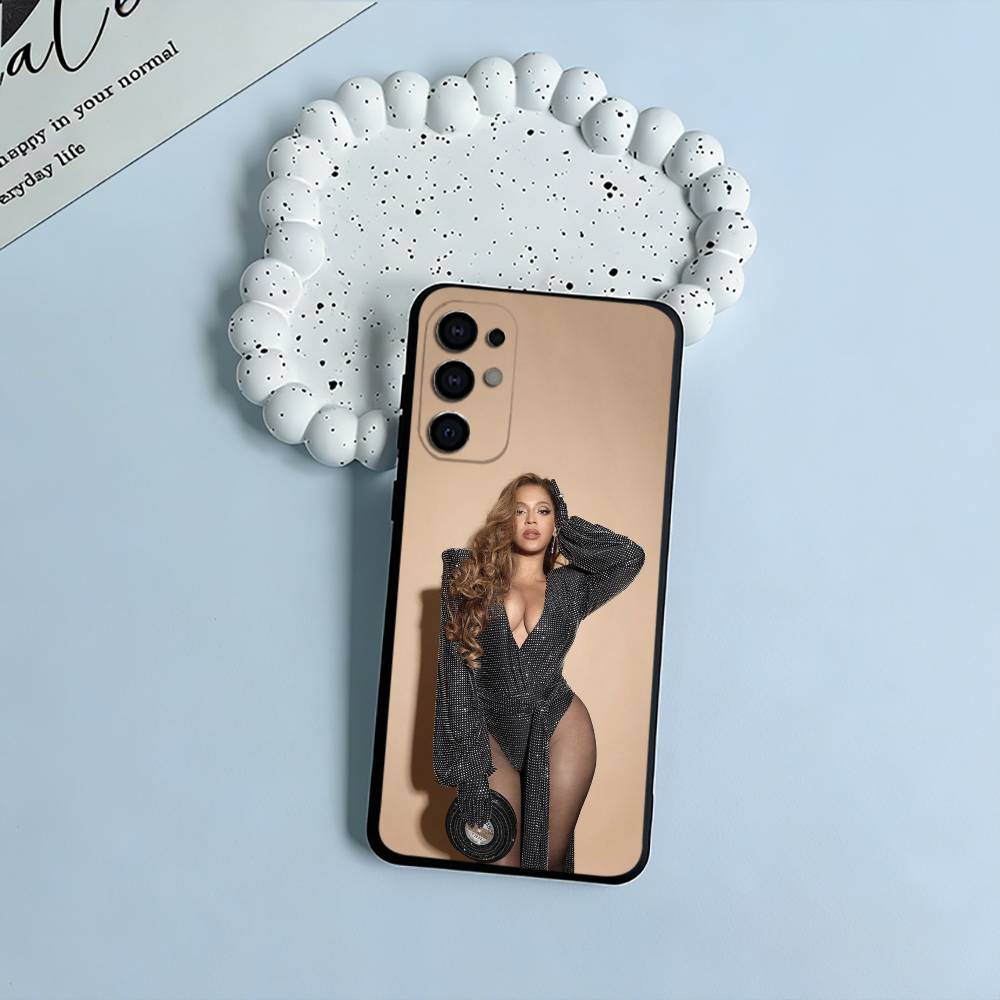 pop diva-B-eyoncé Phone Case For Samsung S25,S24,S21,S22,S23,S30,Ultra,S20,Plus,Fe,Lite,Black Soft Silicone