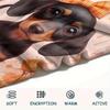 1Pc Dachshund Print Flannel Blanket, High quality Comfortable for All Seasons, Home Decor, Warmth and Comfort, Perfect for Christmas Gifts
