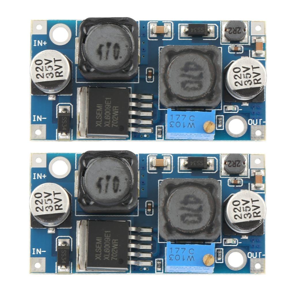 

2Pcs XL6009 Chip Voltage Regulator Module DC-DC Voltage Step-up Power Supply Module Adjustable Voltage Step-down