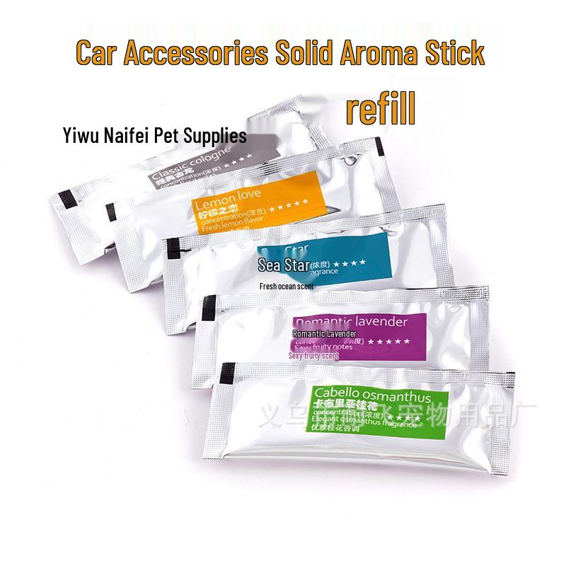 

Долговечные сменные полоски для автомобильного освежителя воздуха - Ароматерапевтический хлопковый стержень Cologne - Citrus Scent [PE Core]