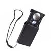 Jewelers Loupe Magnifier with LED Light UV Acrylic Lens Portable 30X 60X Pull Type Jewelry Eye Loop