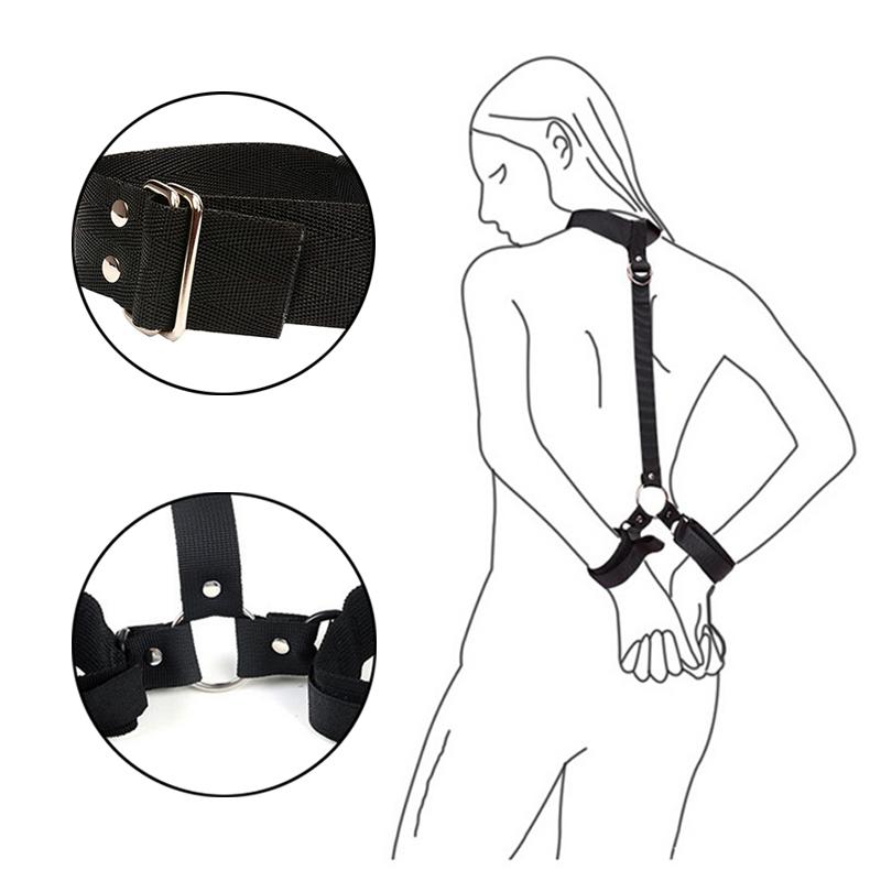 Sexleketøy For kvinner Par Håndjern Hals Ankelmansjetter BDSM Bondage Begrensninger Slavestropper Voksenspill Erotisk Sexy