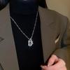 Simple butterfly adjustable necklace niche versatile light luxury sweater chain women's high-end fashion temperament jewelry