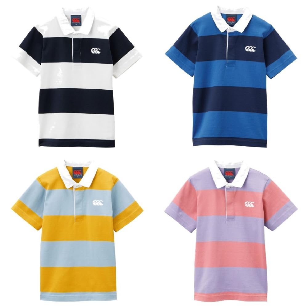 Canterbury Kids Short Sleeve Rugby Jersey (RAJ33401), Off-White, Size 130