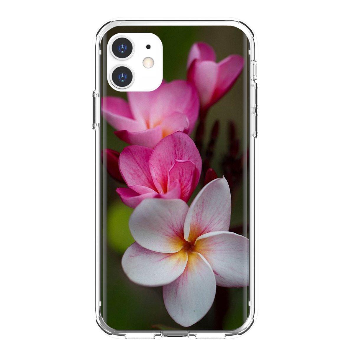 

Для iPhone 10 11 12 13 Mini Pro 4S 5S SE 5C 6 6S 7 8 X XR XS Plus Max 2020 Группа красивых цветов франжипани Мягкий чехол-сумка iPhone 13 Mini