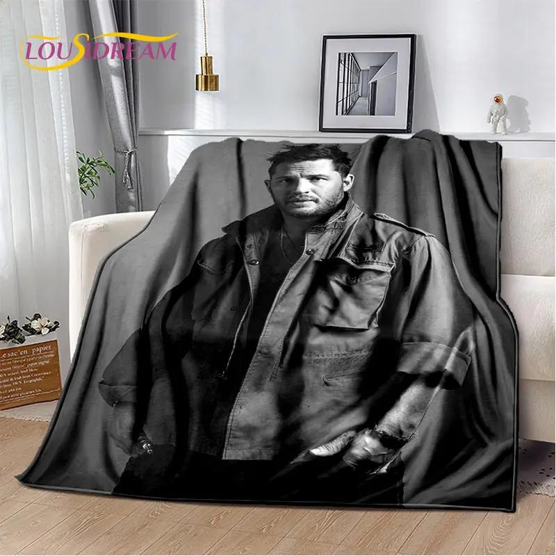 3D Printing Tom Hardy Actor Star Soft Plush Blanket,Flannel Blanket Throw Blanket for Living Room Bedroom Bed Sofa Picnic Cover