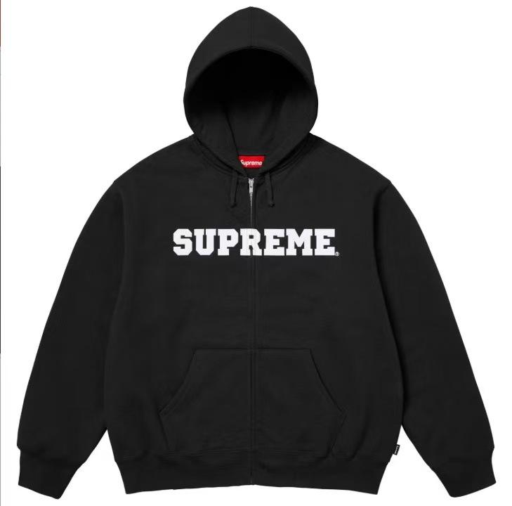 

Чоловічий осінньо-зимовий худі на блискавці з вишитою аплікацією M