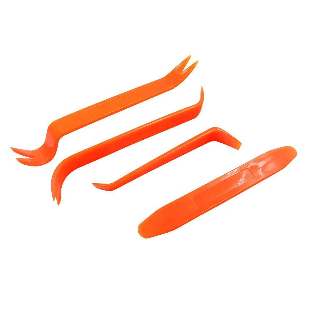 

Пластиковый набор инструментов для автоматического демонтажа, автомобильный радиоприемник, дверной зажим, обшивка панели, установщик для удаления аудио, комплект для ремонта, комплект для ремонта оранжевый