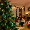 5/10 stuks Velours Kerstbal Ornamenten Rood Wit Kerstboom Hangende Hangers DIY Huisfeest Kerst Decoratie Nieuwjaars Cadeaus