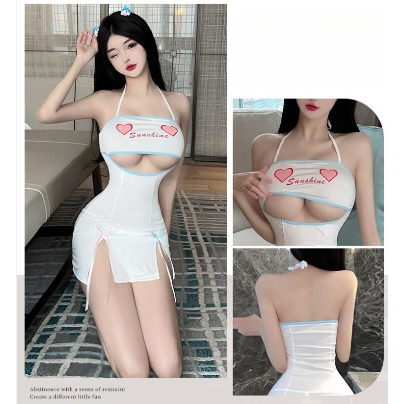 Sexy Cute Maid Stimulating Erotic Temptation Couple Cute Pure Desire Date Sex Flirting Sexy Passion Temptation Strap Dress