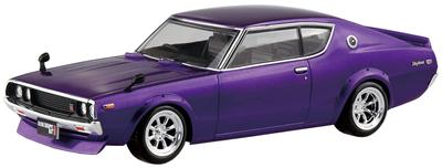 Aoshima Bunka Kyozai Seria The Snap Kit Nissan C110 Skyline Custom Model Plastikowy Spółka z ograniczoną odpowiedzialnością. (AOSHIMA) 1/32 GT-R (Metaliczny Fiolet) Wstępnie pokolorowany nr