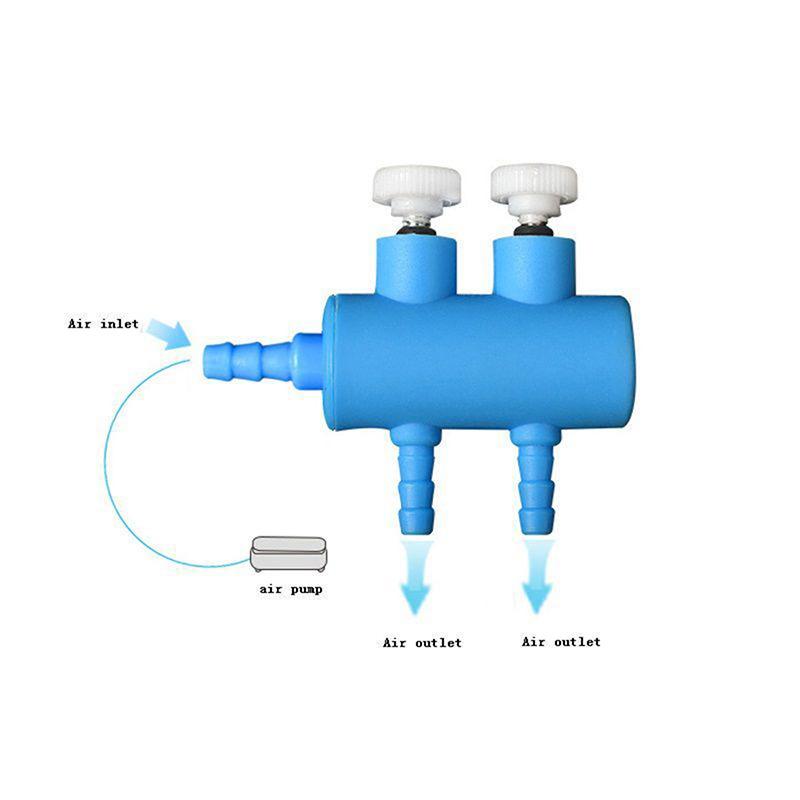 Practical Aquarium Air Pump Flow Control Valve Distributor Hose Splitter Fish Tank Accessories Tube Oxygen Pipe Split-flow
