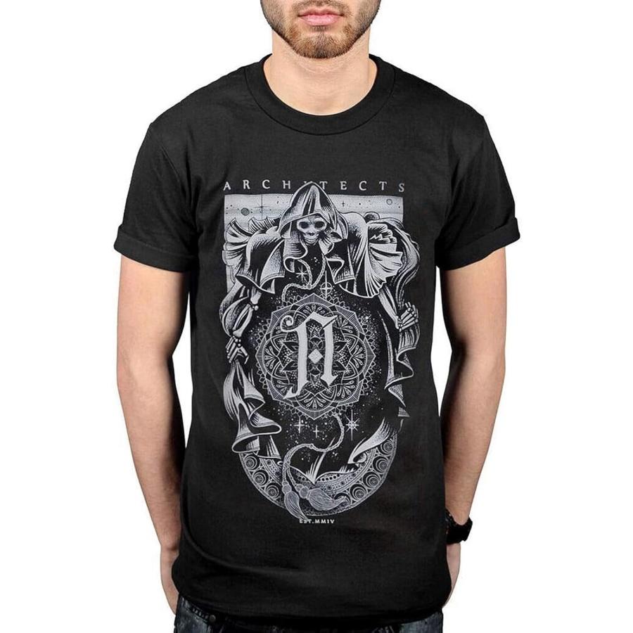 Architects Reaper Rock Album Music Daybreaker Band Mens Black T-Shirt Graphic Unisex Tee Shirt XXXXXL разноцветный