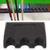 3 Holes Pool Cue Holder Portable Prevent Slip Stable Weighted Billiard Cue Holder for Table Chair Weighted Pool Cue Holder