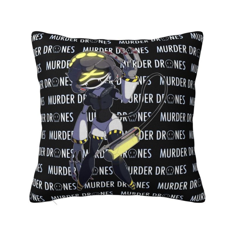 Custom Murder Drones Anime Luxury Pillow Cover Bedroom Decoration Games Movies Cushions for Sofa