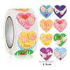 500pcs Valentine's Day Sticker I LOVE YOU Heart Shape With Heart Paper Thank You Sticker Snowflake Label Gift Box Decoratio