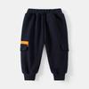 Boys Winter Sports Pants Fleece Lined Cartoon Sweatpants Casual Long Trousers for Kids