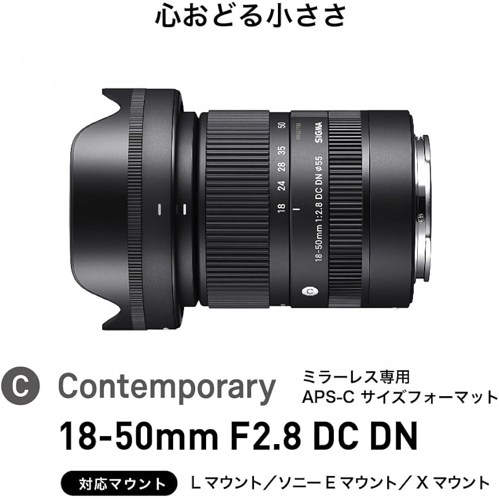 Sigma Lens 18-50mm F2.8 DC DN Sony E-Mount Zoom for Standard APS-C Mirrorless Contemporary