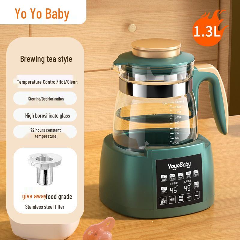 Single Layer Electric Kettle with Constant Temperature & Integrated Tea Maker
