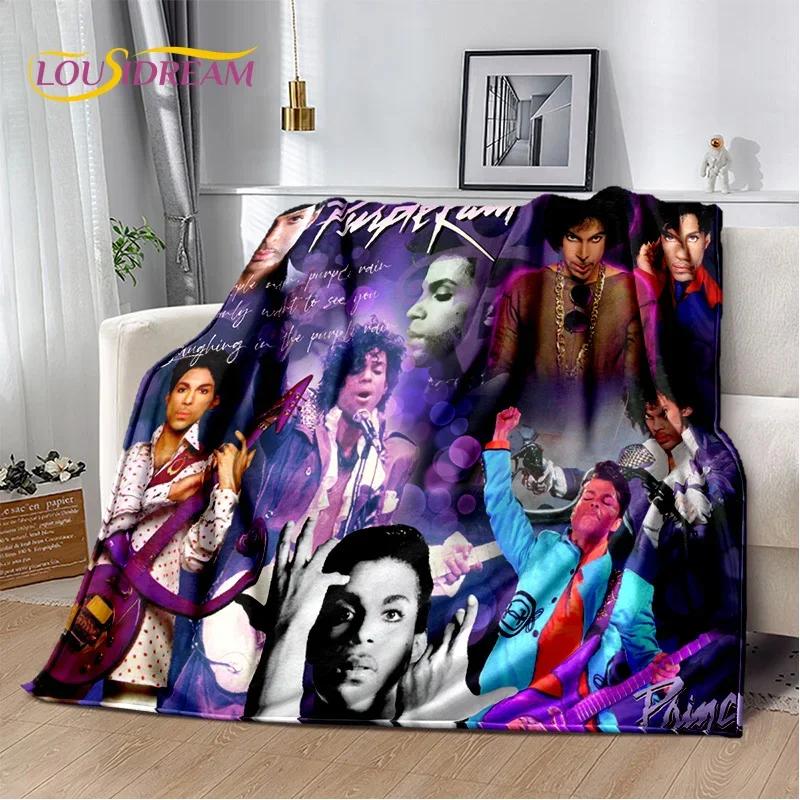 Prince Rogers Nelson Artist Purple Rain Blanket,Soft Throw Blanket for Home Bedroom Bed Sofa Picnic Travel Office Cover Blanket