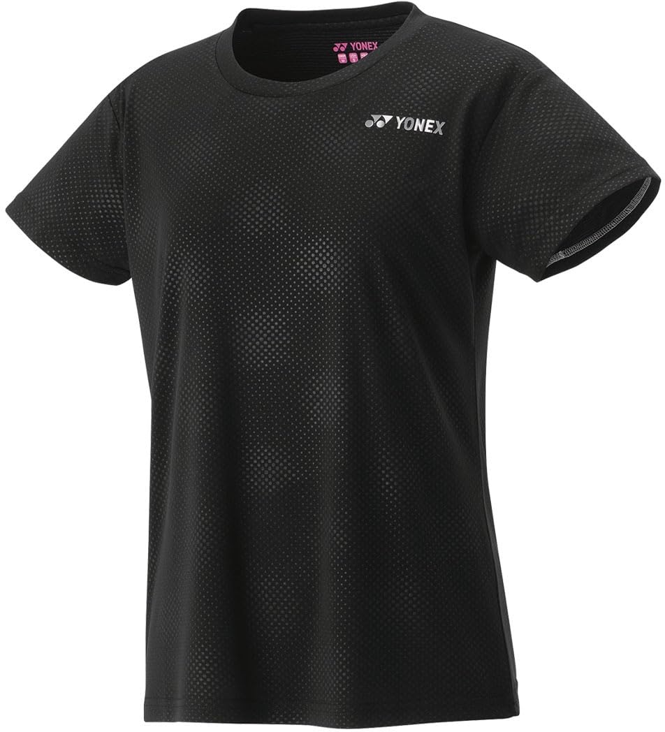 

Женская футболка Yonex с коротким рукавом Dry черная, (007)
