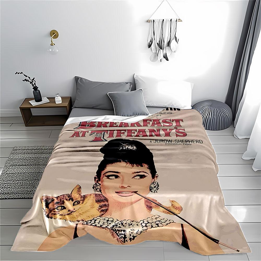 Breakfast at Tiffany's Art Blanket for all seasons blanket lunch break throw gift