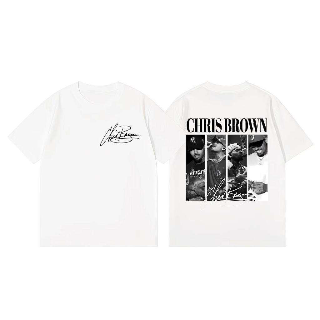 Chris Brown Eclipse Tour 2026 Tshirts Unisex Women Hip Hop Vintage Short Sleeve T Shirts Summer Fashion Casual Oversized Tshirt