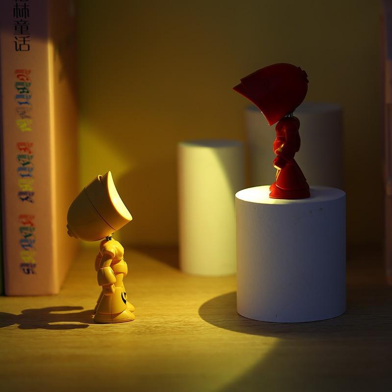 Creative Small Gifts DIY Night Light, Cartoon Villain Desktop Ornament Mini Desk Lamp Hero Police Night Light