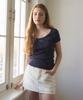 Heint Low Rise Inner Pants Mini Skirt 2Col_Ivory